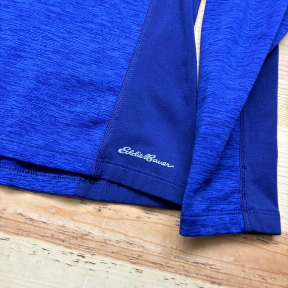 Eddie Bauer Sweater Womens XS Blue Purple Pullover Motion Active Cowl Neck - Picture 2 of 12